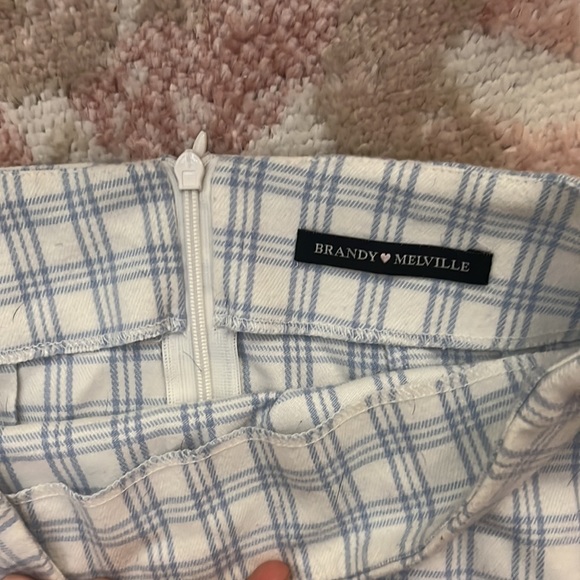 preppy brandy melville checkered mini skirt - Picture 2 of 3